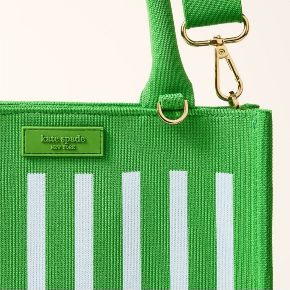 Kate Spade x Target Green Stripe Knit Crossbody Bag - Picture 3 of 4